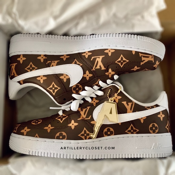 Nike Air Force 1 One Low LV custom sneakers - Picture 2 of 7